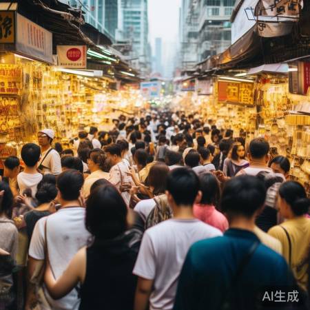 深圳水贝黄金市场人潮涌动