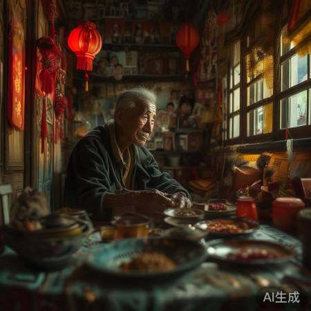 空巢老人盼团圆