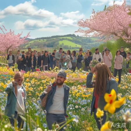 踏青赏春，陶醉绿意