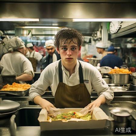 餐馆员工忙于接待，无暇吃饭