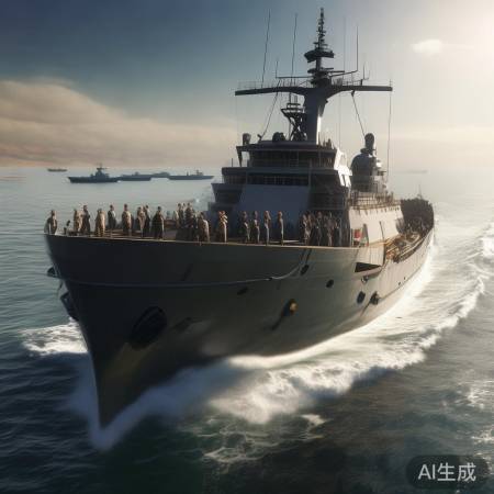 神秘船员伊朗领海游