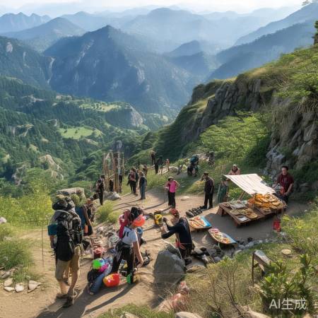 老君山徒步多路线，商机涌现