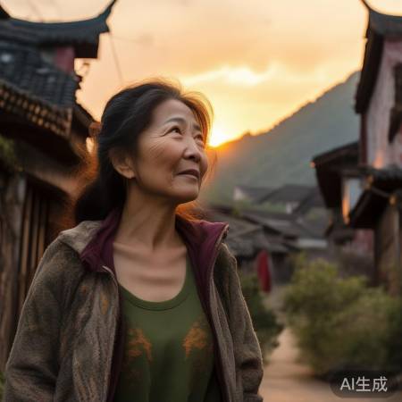 40岁女儿回家探亲