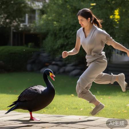 姑娘咏春踢天鹅，痛叫滚飞。