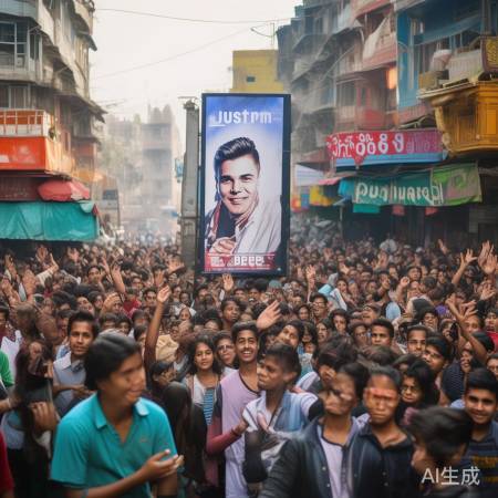 贾斯汀比伯获印度社交平台评选青