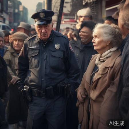 警察泪洒送奶奶，网友调侃钱迷奶