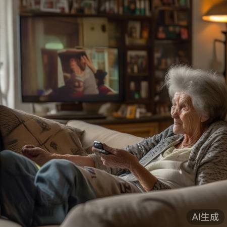 奶奶摔倒后心态好,自嘲看剧看多