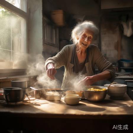 74岁婆婆，无私关爱孙子