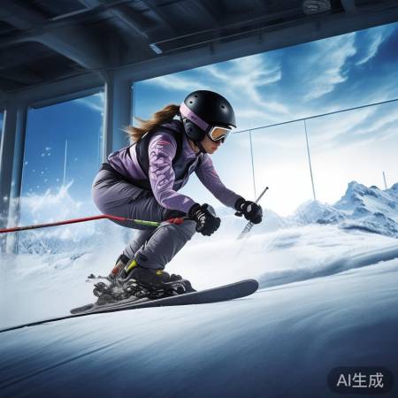 谷爱凌备战决赛，全力以赴