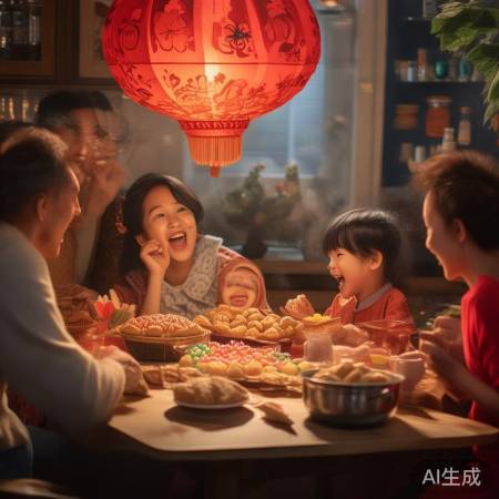 儿时盼过年团圆