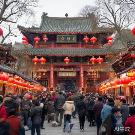 顺义灶王爷庙会热闹非凡