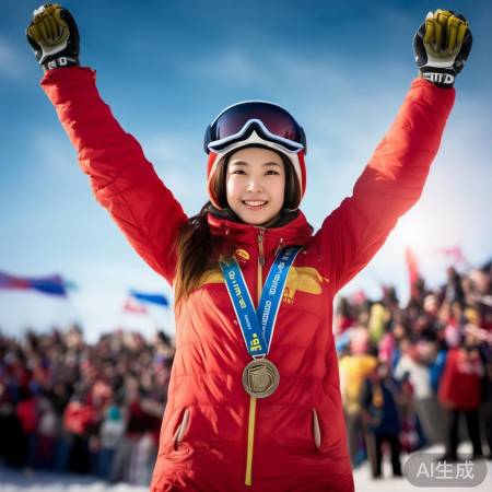 谷爱凌惊艳夺冠，粉丝助力辉煌