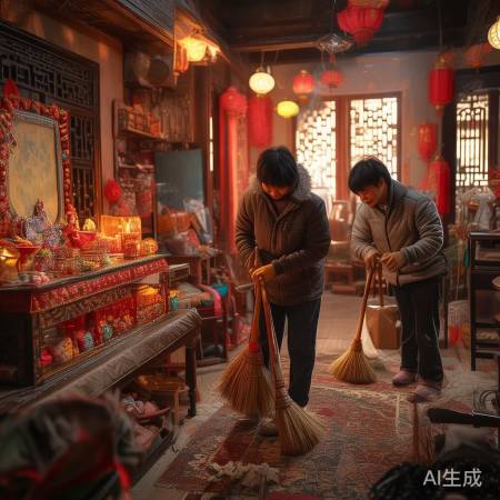 北方小年扫尘祭灶糖