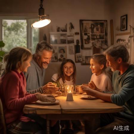 家是心灵的慰藉，爱在身旁。