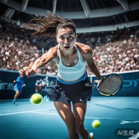 前澳网冠军拼搏风采