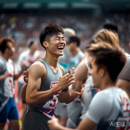 体育笑场，欢乐温馨