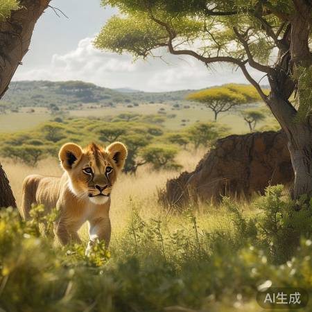 小狮子出逃，关注野生动物保护