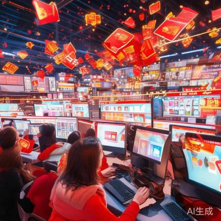 春节红包大战，电商促销狂欢
