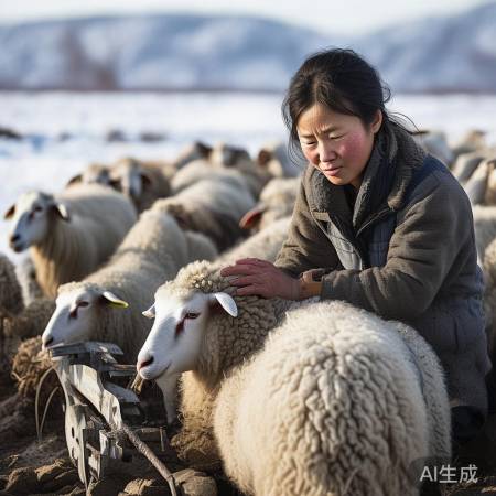 宁夏女子思乡带羊回家