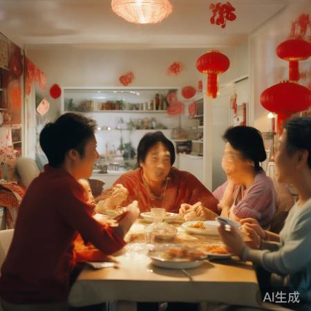 回家过年，温馨团圆