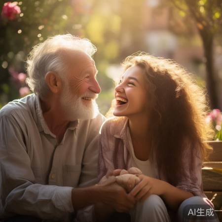 青春与耄耋携手，温馨感人