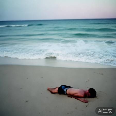 巴厘岛海滩男子游泳遇险