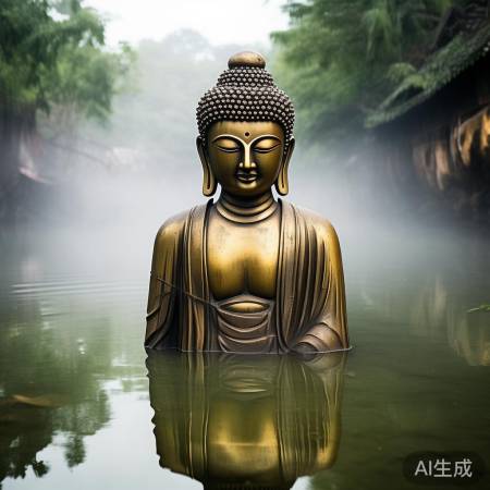 600年古佛江心岛重见天日