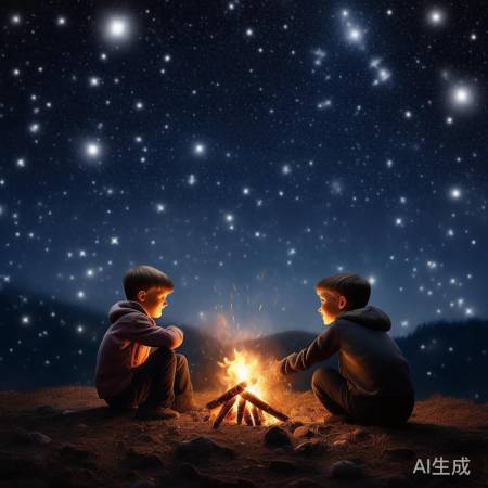 除夕夜星空烤棉花糖