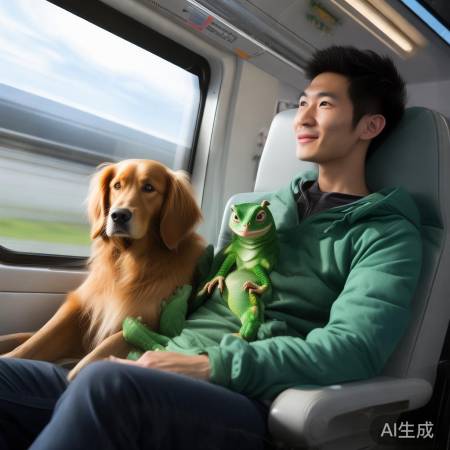 高铁旅行，狗蜥同行乐无边