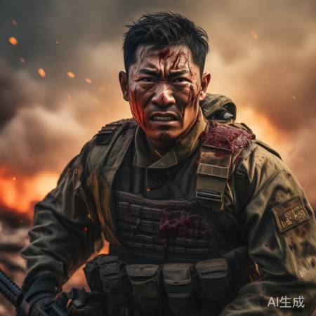 中将勇猛反击,三枪不倒!