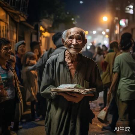 退休教师街头流浪，结交志同道合