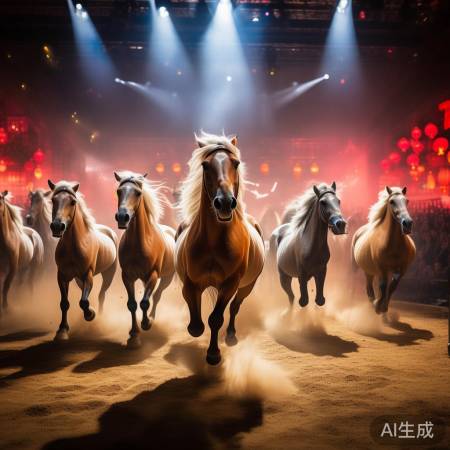 辽宁春晚，马队惊艳开场