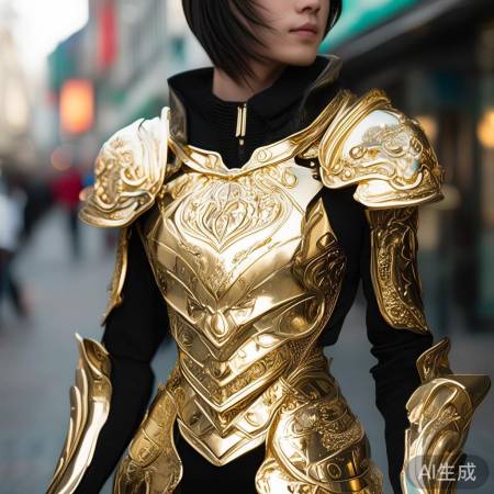 明星同款金甲潮炫酷