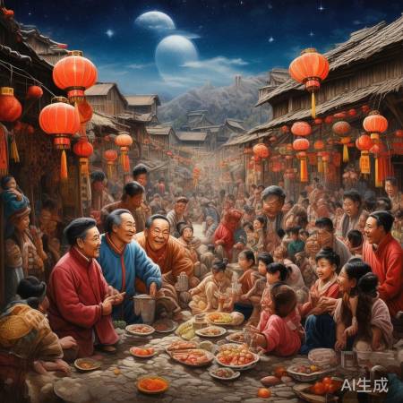 山村过大年，欢声笑语