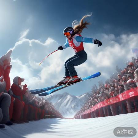 谷爱凌空中舞动，紧张刺激