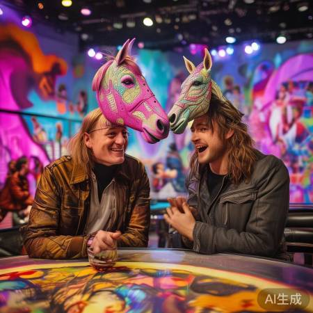 马丽撒贝宁趣味互动，马头帽热议