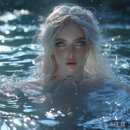 迪丽热巴演绎江豚精灵，颜值气质