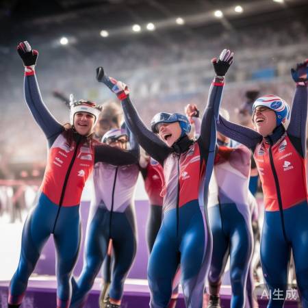 速滑男团创历史，夺铜牌瞬间！
