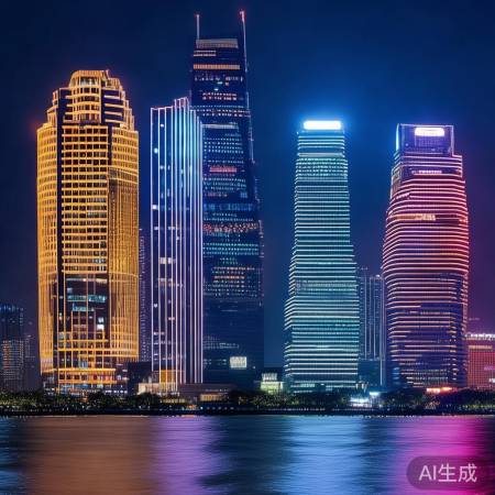 中国夜景美，灯光巧搭配