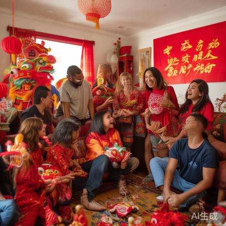 传统现代完美结合春联