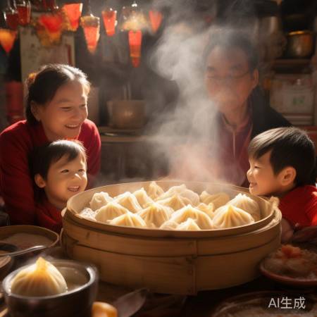 北方春节馄饨祈财