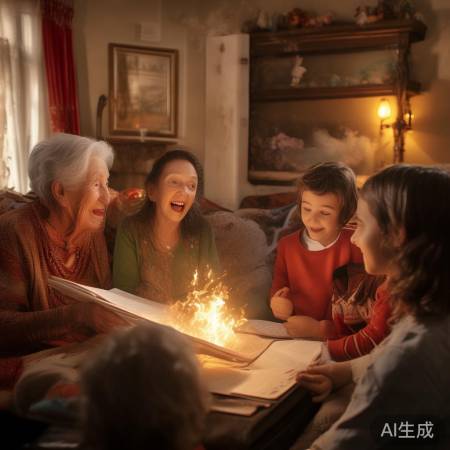 家庭聚会温馨幸福