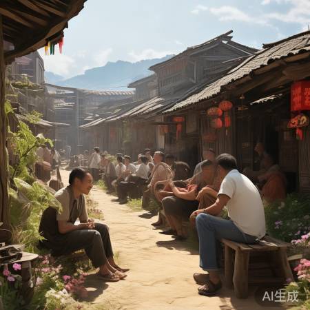 乡村振兴画卷展