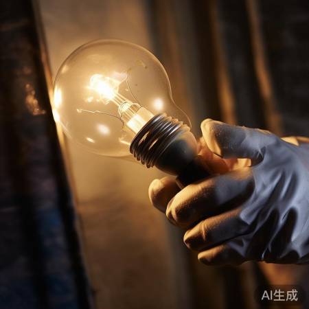 拆灯泡，戴手套防脏