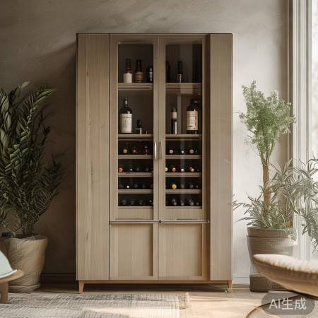 现代简约红酒柜，舒适自然生活
