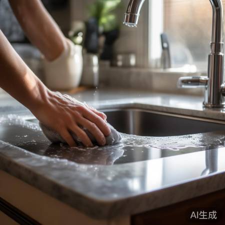 刷洗后，底座干净可见