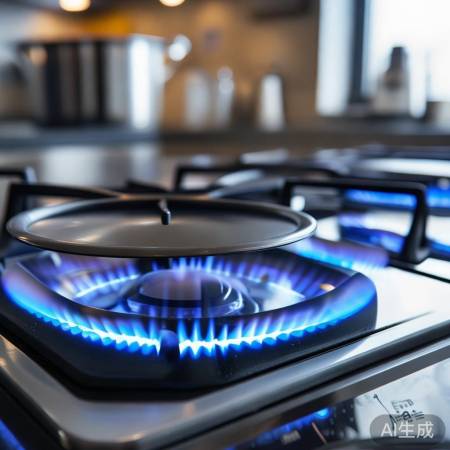 燃气灶火力稳定易清洁