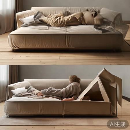 家居服沙发一键开盖