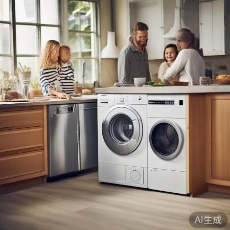 美诺洗衣机,左右并排,生活新态
