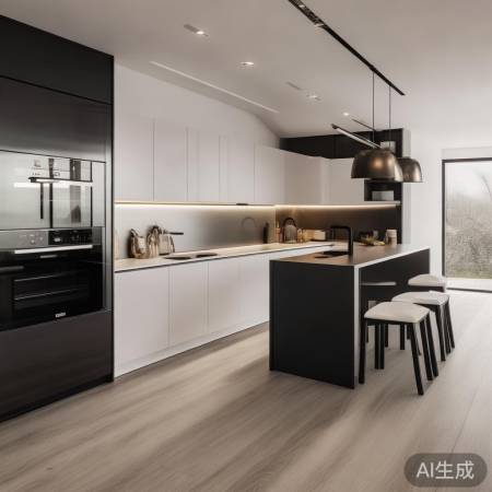 油烟机装饰,厨房整洁大方